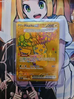 Pokemon TCG Pikachu EX Hyper Rare Card 179/131 Prismatic Evolutions NM - Image 1