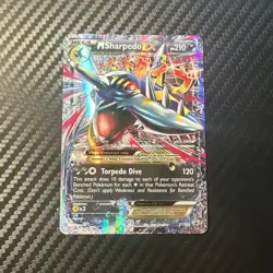 M Sharpedo EX XY200 2017 XY Black Star Promo Pokemon Card Ultra Rare - NM - Image 1