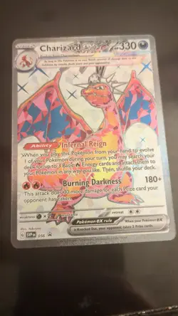 Pokemon TCG Charizard ex SVP 056 Scarlet & Violet Holo Black Star Promo Card - Image 1