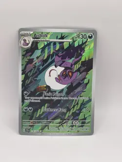 Pokemon TCG Temporal Forces Arbok Illustration Rare Holo Card 176/162 NM - Image 1