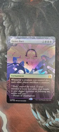 Grave Pact ((Wilds of Eldraine: Enchanting Tales) Foil) - NM - MtG - Image 1