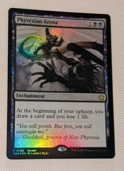 MTG Foundations *FOIL Bundle Promo * PHYREXIAN ARENA NM - Image 1
