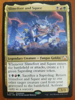 Slimefoot and Squee MOC 447 Mythic March of the Machine LP MTG - Image 1