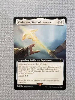 Caduceus Staff of Hermes Near Mint Extended Art Assassin's Creed ACR 0155 MTG NM - Image 1