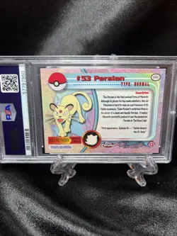 2000 Topps Chrome Pokemon Persian #53 PSA 10 GEM MINT - Image 4