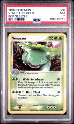 2006 POKEMON POP SERIES 2 #6 VENUSAUR-HOLO PSA 7 - Image 1
