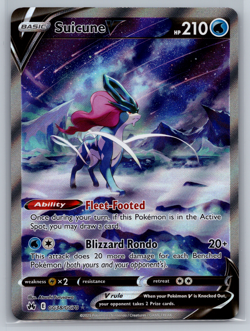 Pokemon TCG Suicune V Crown Zenith Galarian Gallery GG38/GG70 2023 NM - Image 1