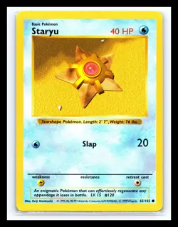 💥 Staryu 65/102 | Base Set | SHADOWLESS | Vintage Pokemon 1999 - Image 1