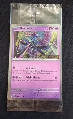 Pokemon Mega Evolution 2025 - Xerneas 2025 Bestbuy Stamped Promo NEW & Sealed - Image 1