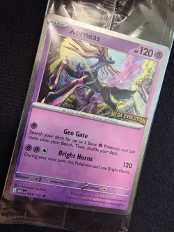 Pokemon Mega Evolution 2025 - Xerneas 2025 Bestbuy Stamped Promo NEW & Sealed - Image 2