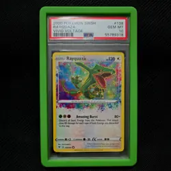 2020 Pokemon Sword & Shield Vivid Voltage Rayquaza #138 PSA 10 - Image 1