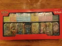 Pokemon Prismatic Evolutions 8 Mini Tins New and Sealed - Image 1