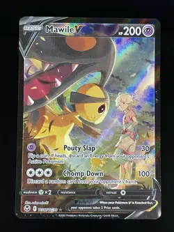 Pokemon TCG Mawile V SWSH12: Silver Tempest Trainer Gallery TG17/TG30 Holo Ultra - Image 1