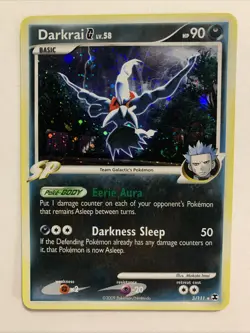 Pokemon Darkrai G LV. 58 Reverse Holo Rare Rising Rivals 3/111 - Image 1