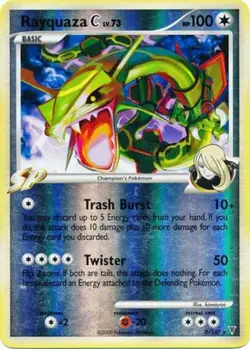 1x (P) Rayquaza C - 8/147 - Holo Rare - Reverse Holo Supreme Victors Pokemon - Image 1