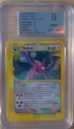 CCG 4 Pokemon Skyridge Iksbat Skyridge Holo Crystel ! PSA / BGS / EGS 9.0 - Image 1