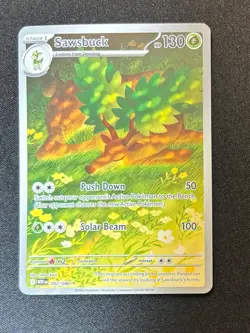 Sawsbuck 092/086 Pokemon White Flare Illustration Rare Holo - Image 1