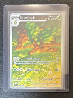 Sawsbuck 092/086 Pokemon White Flare Illustration Rare Holo - Image 3