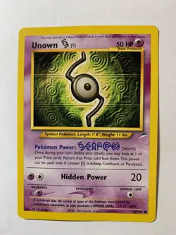 UNOWN S - 87/105 - Neo Destiny - Common - Vintage Pokemon - 2002 - EXC - Image 1