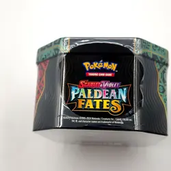 Pokemon TCG: Paldean Fates Shiny Great Tusk EX Tin (New And Sealed) 4 Boosters - Image 3