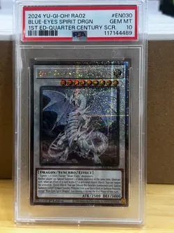 2024 YU-GI-OH 25TH ANN. BLUE EYES SPIRIT DRAGON ULTIMATE RARE 1ST EDITION PSA 10 - Image 1
