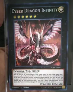 1996 Cyber Dragon Infinity Yu-Gi-Oh BOSH-EN094 Secret Rare 1st Edition NM/MINT - Image 1