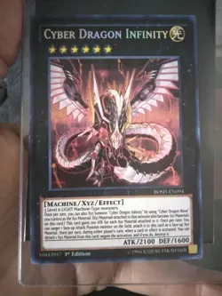 1996 Cyber Dragon Infinity Yu-Gi-Oh BOSH-EN094 Secret Rare 1st Edition NM/MINT - Image 3