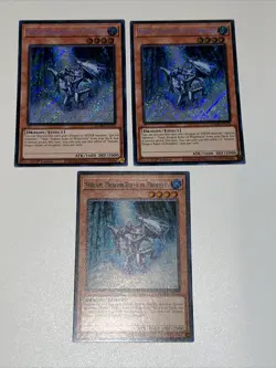 × 3 - Stream, Dragon Ruler of Droplets 1st Ed. Secret Rare BLMM-EN122 Yu-Gi-Oh! - Image 1