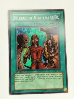 Yu-Gi-Oh! TCG Mirage of Nightmare PGD-036 Super Rare 1st Edition LP - Image 1