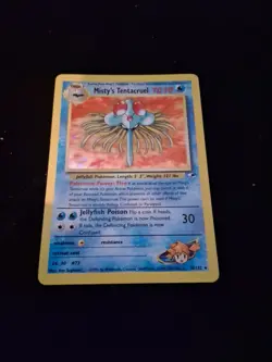 Pokemon TCG Misty's Tentacruel Holo Rare Card 10/132 Gym Heroes LP Condition - Image 4