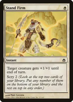 STAND FIRM - Fifth Dawn - MTG Magic the Gathering Card - Common - Image 1