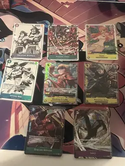 One Piece CCG Card Bundle (8) Rare Cards NM/M Near Mint Condition - Image 2