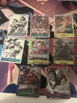 One Piece CCG Card Bundle (8) Rare Cards NM/M Near Mint Condition - Image 3