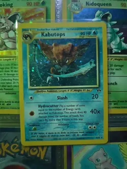 Pokemon TCG Kabutops Neo Discovery Holo Card 6/75 Unlimited Rare Vintage NM - Image 1
