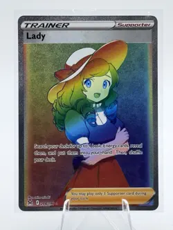 Lady 208/196 Lost Origin Rainbow Secret Rare Pokemon TCG Card NM - Image 1