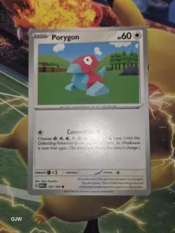 Pokemon TCG Porygon Scarlet Violet-151 137/165 Regular Common CCG Card NM - Image 1