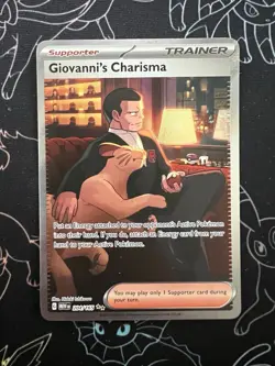 Giovanni's Charisma Holo Card 204/165 Scarlet & Violet 151 Series - Image 1