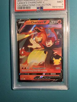 PSA 9 2021 Pokemon Lance's Charizard V SWSH 261 Celebrations Promo TCG card #133 - Image 2