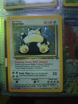 Pokemon TCG Snorlax Holo Rare Unlimited Card 11/64 Jungle Set 1999 WOTC - Image 1