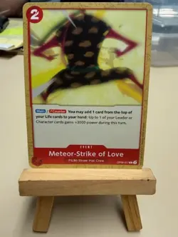 ONE PIECE Card Game: Meteor-Strike of Love Event Card- *OP06-017 C* Wings of the - Image 1