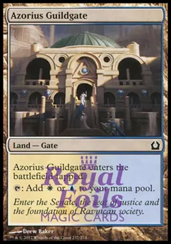 Azorius Guildgate 4x FOIL RTR MTG Return to Ravnica Common MINT white blue land - Image 1