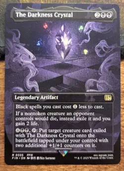 THE DARKNESS CRYSTAL Borderless - Final Fantasy MTG Magic: The Gathering - Image 1