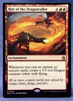 Rite of the Dragoncaller - MTG - Foundations FDN - NM - Image 1