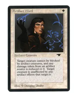 Artifact Ward Antiquities 1994 Common White MtG Magic the Gathering NM  - Image 1