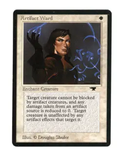 Artifact Ward Antiquities 1994 Common White MtG Magic the Gathering NM  - Image 1