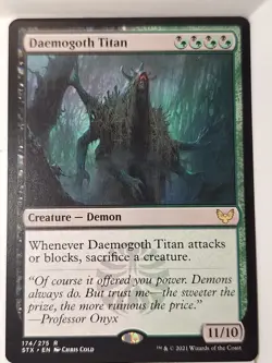 Daemogoth Titan - Strixhaven: School of Mages - Magic the Gathering MTG Nice! - Image 1