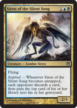 Siren of the Silent Song -Foil Medium Play MTG Born of the Gods - Image 1