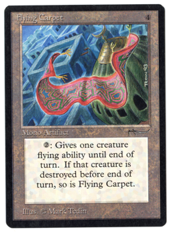 Flying Carpet -- MTG (MP Quality) - Arabian Nights - See scans!! - Image 1