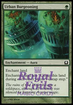 Urban Burgeoning 4x FOIL RTR MTG Return to Ravnica Common MINT green - Image 1