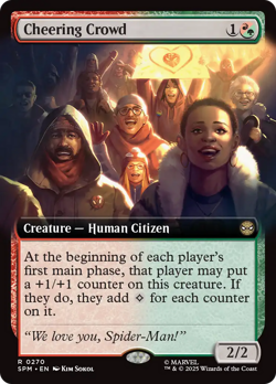 Cheering Crowd (REGULAR) x1 - MTG Marvel's Spider-Man SPM #270 - Image 1